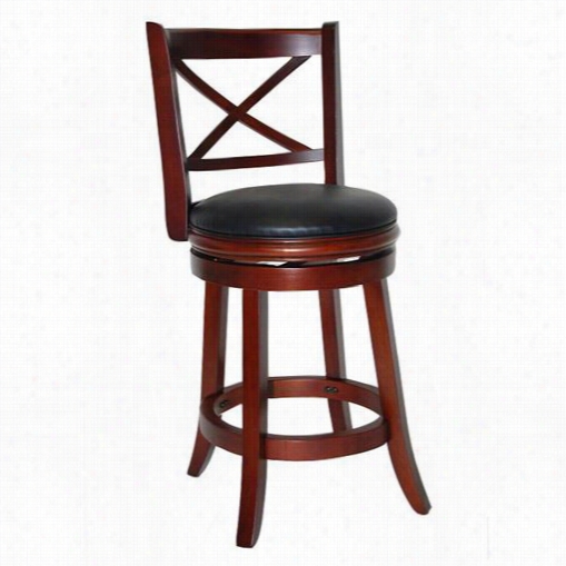 Boraam 496 24 Georgia 24"" Swivel Stool In Cherry