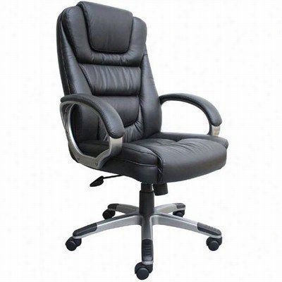 Boss Office Products B8602 ""ntr"" Executive Leatherplus Chair With Kneetilt