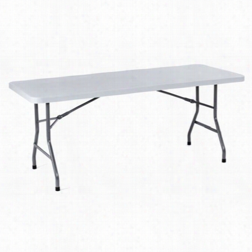Boss Off1ce Proudcts Bt3096 Molded 30&quo;t" X 96"" Folding Table Ih Gry