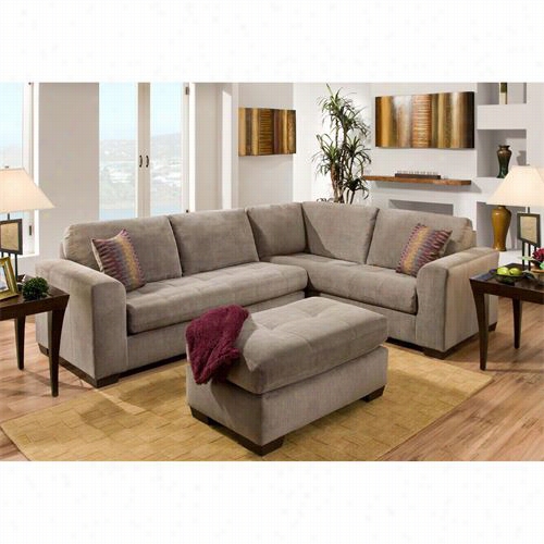 Chelesa Home Frniture 181230-1234-8900-sec-hs Almeda Sofa Loveseat Sectional I N Heather Seal