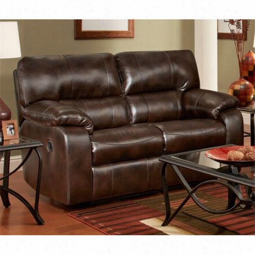 Chelsea Hom Efurniture 191202-cc Rita Reclining Loveseat In Canyon Chocolate