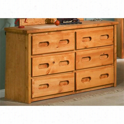 Chelsea Homee Furniture 354475 6 Drawer Dresser In Cinnamon