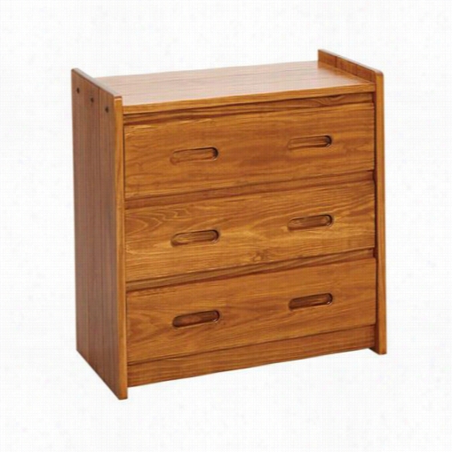 Chelsea Home Furniture 360023 30"";w 3 Drawer Chestt In Honey