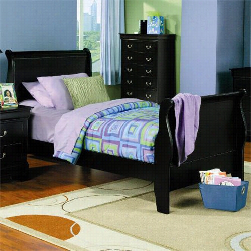 Coaster Furniture 021071t Louis Philippe Doubled S Leigh Panel Bed I Nblack