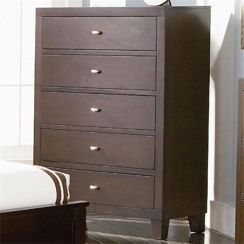 Coaster Furniture 201515 Lorretta Contemporary Chest With 5 Drawers In Cappuccino