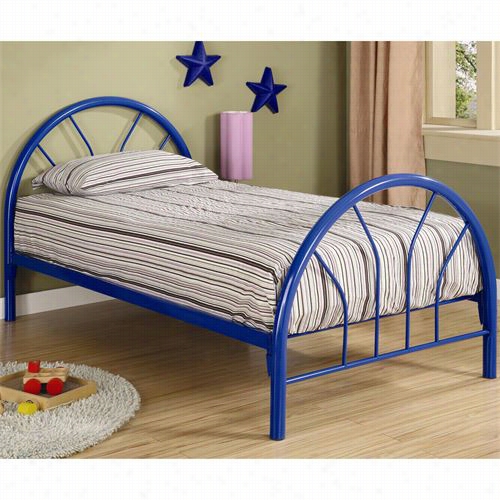 Coaster  Furniture 2389n Fordham Twin Metal Bed In Blue