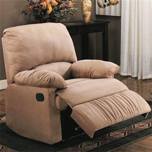 Coaster Furnitur 600264g Bagio Glider Recliner In Light Brown Microfiber