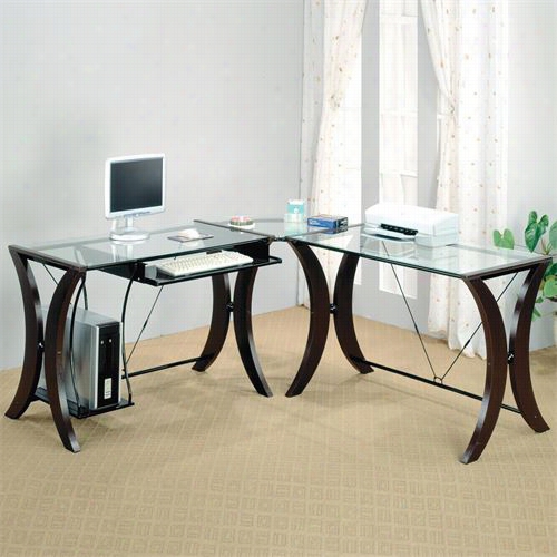 Coaster Furniture 800446 Division L-shape Computer Desk Uni T