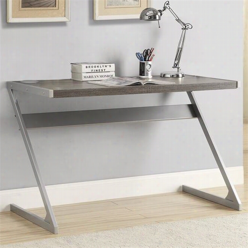 Coaster Furniture 800826 Bluetooth Desk In Weathered Grey