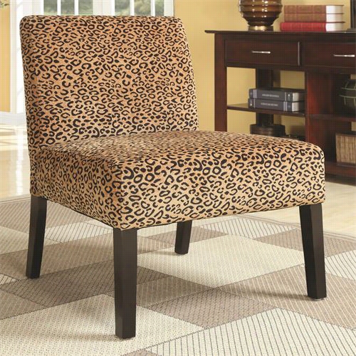 Coaster Furniture 900184 Accent Seating Accent Chair With Wood Legs In Gold