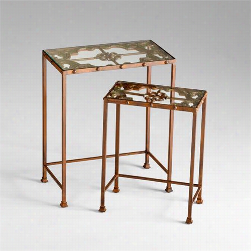 Cyan Design 04887 Gunnison Nesting Table In Russt