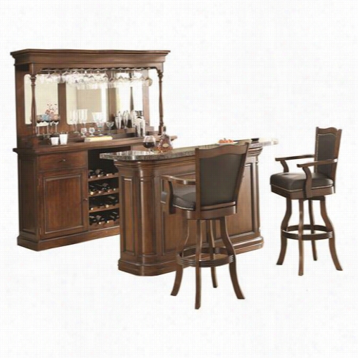 Eci Furnit Ure 5810-35 Preston Bar In Distressed Walnut