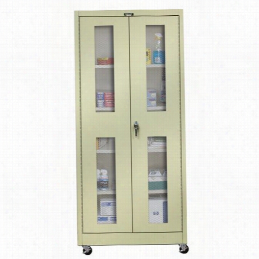 Hallowell 815s24evm 36""w X 24""d X 78"&quo;hh 800 Series Single Tier Double Ventilates Door 1-widde Knock-down Mobilee Storage Cabiinet