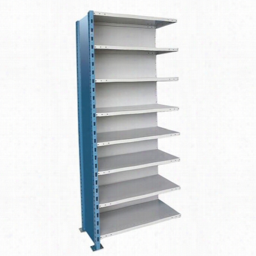 Hallwell Ah5523-1810pb 36""w X 18""d X123&qout;"h 8 Adjustable Shelv Es Add-on Unit Closed Style Hp-ost Hivh Capacity Shelving