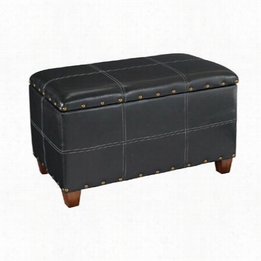 Hamamry 090-290 Hidden Treasures Ottoman Trunl In Black