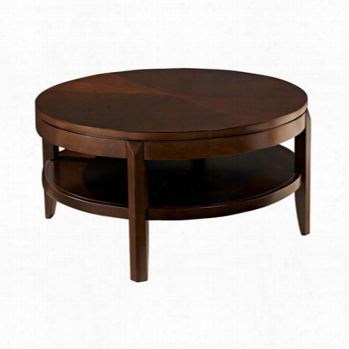 Hammary 912-913 Tribecca Round Cocktail Table In Root Beer