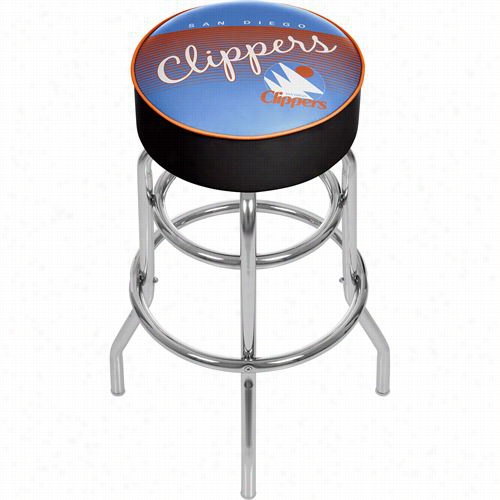 Hrdwood Classics Nba Na1000hc-sdc San Diego Clippers Nba H Ardwood Classics Bar Stool