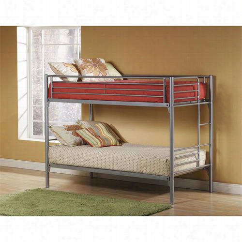 Hillsdale Furniture 1178-021 Universal Twin Bunk Couch In Silver