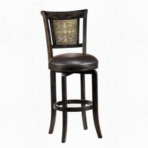 Hillsdale Furniture 4861--830 Camille Swivel Bar Stool In Dark Brown