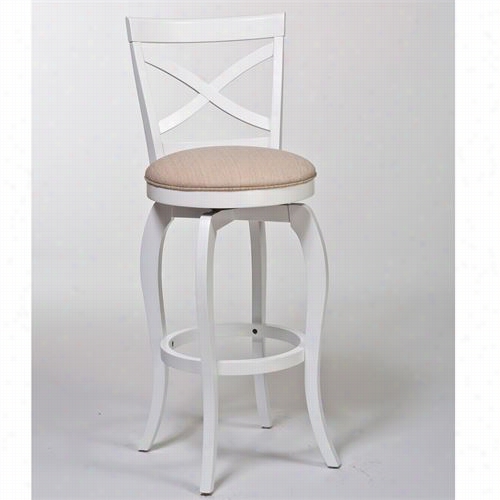 Hillsdale Furniture 5304-826 Ellendale Swivel Counter Stool In White