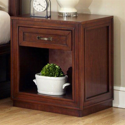 Home Styles 5545-42 Duet Storage Night Stand In Rustic C Herry