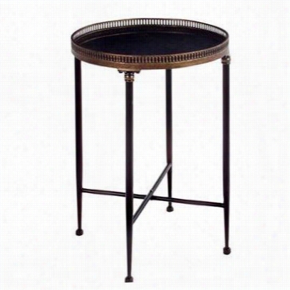 Imax Worldwide 12002 Round Black Accent Table