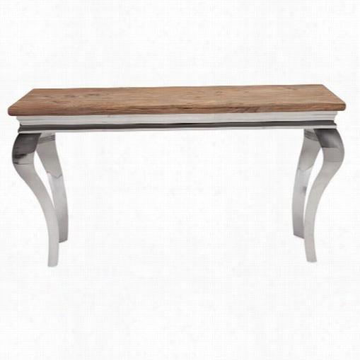Imax Worldwid E 83200 Bailey Stainless And Wood Console Table