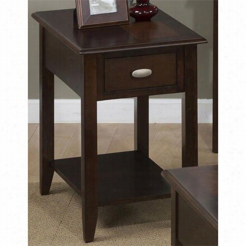 Jofran 1030-7 Merrlot Chairside Table For Small Spaces