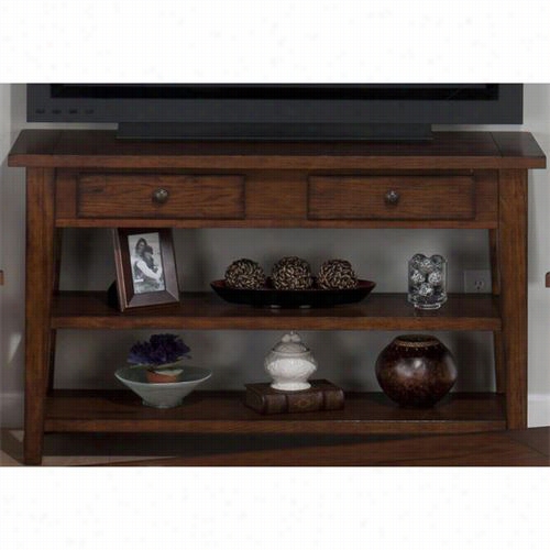 Joofran 443-44 Sofa/media Table With 2 Drawers  In Clay County Oak