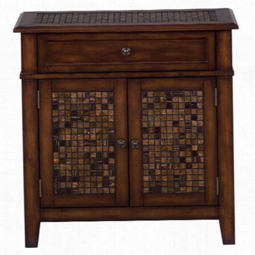 Jofran 698-133 Accent Cabinet With Small Scale In Baroque Bro Wn