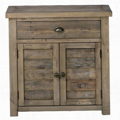 Jofran 940-13 Slater Mill P Ine Accent Chest Wtih 2 Door And 1 Drawer