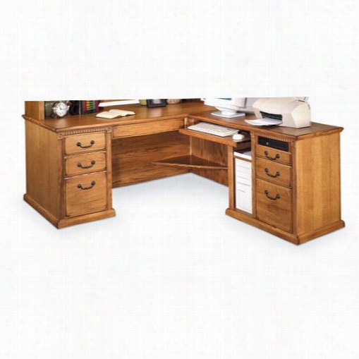 Kathy Ireland Home By Martinn O684r-ho684r-rw Huntington Oxvord Right Ahnd Facing L-shaped Desk In Wheat