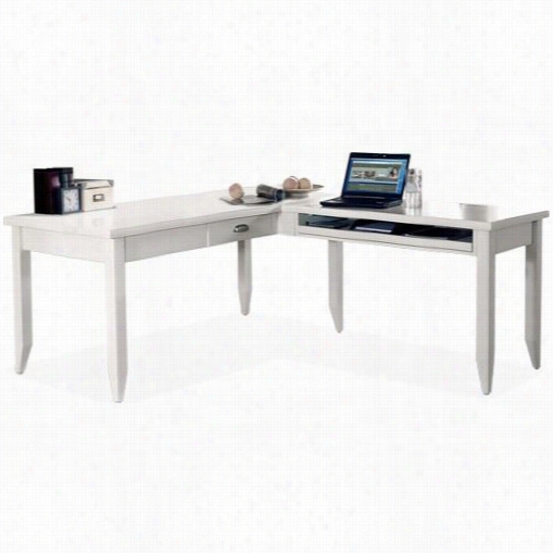 Kathy Ireland Home By Martin Tw384-tw384r Tribeca Loft Writing Table With Return