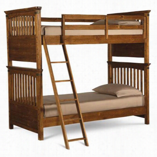 Legacy Classic Furniture 3900-881110k Bryce Canyon Complete Twin Ovre Twin Bunk In Heirloom Pine