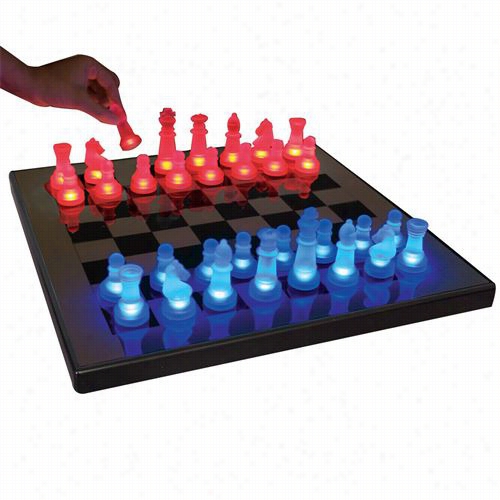 Lumisource Sup-ledches Led Glow Chess Set