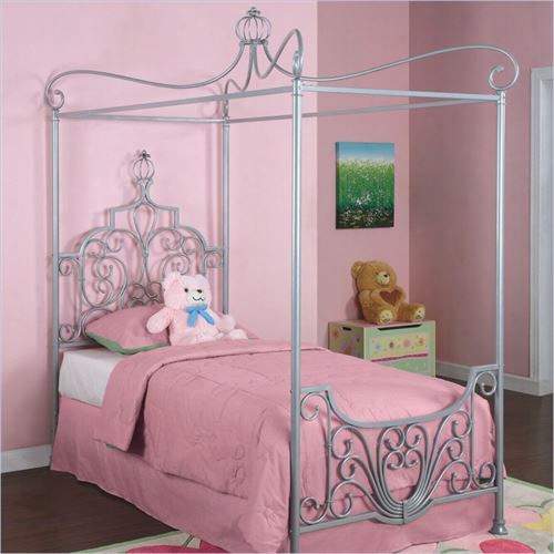 Powell Furniture 374-106 Princessrbeecca Canopytwin Size Kids Bed