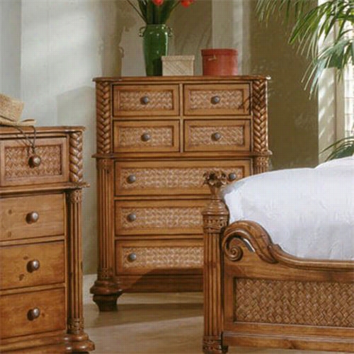 Progressive Furniture 1416-14 Palm Court 7 Drawer Chest In Island Pine