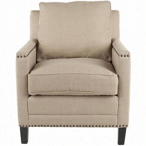 Safavieh Mcr4613a Buckler Club Chair In Straw