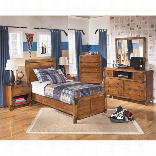 Signature Design By Ahley B362-63-b362-83-b362-45-b362-91 Delburne Twin Panel Bed With Chest And Nightstand