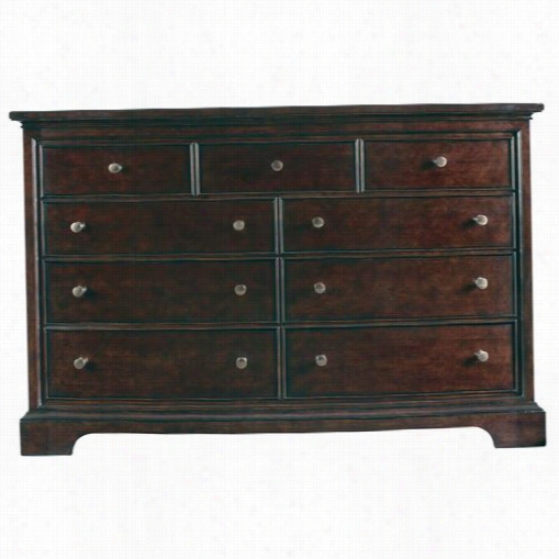 Stanley  Furniture 042-13-05 Traditional Bedroom 9 Drawer Dresser In Polished Sable