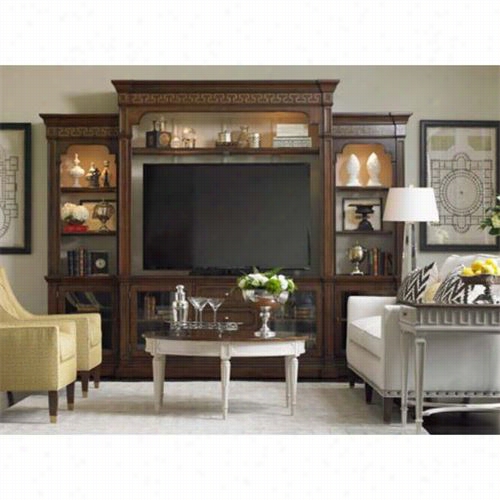 Stanley Furniture 321-15-31 Fairfax Living Room Media Unit In Potomac Cherry