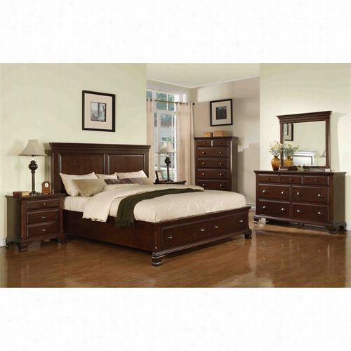 Sunset Trading Ss-cn350-q-bed-set Cambridge 5 Piece Queen Array Storage Bedroom Set Ni C Herry