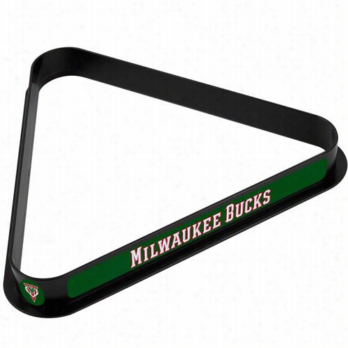 Trademark Domestic Nba5000-mb Milwaukee Bucks Nba Billiard Ball Rack