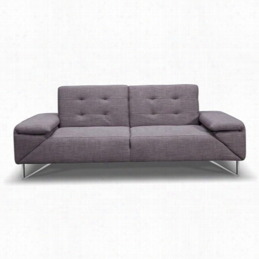 Whiteline Modern Living So1254f-gry London Sofa In Gray Fabric