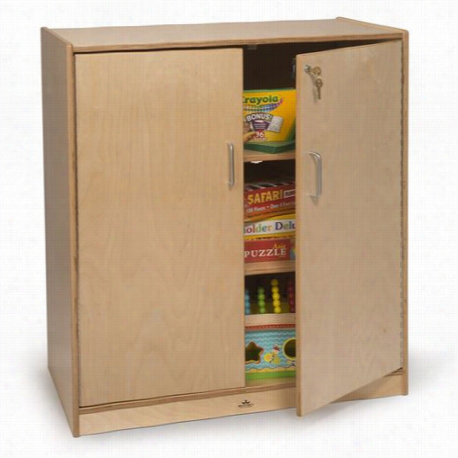Whitney Brootherswb1414 Lockable Supply Cabinet In Natural
