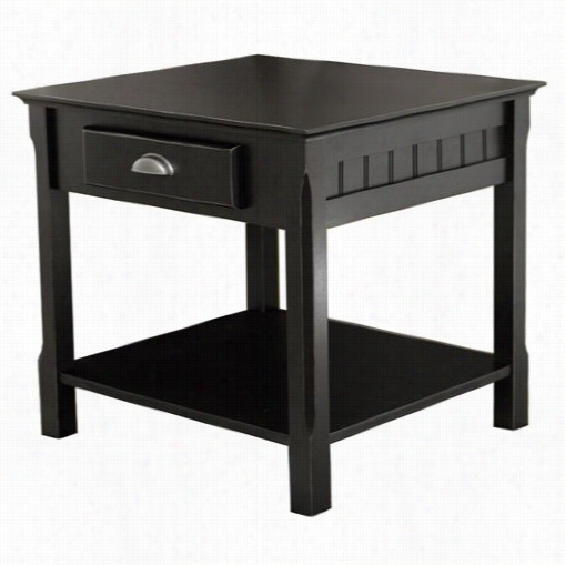 Winsome 20124 Timber End Table In Black