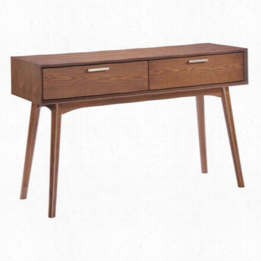 Zuo 10093 Design District Console Table In Walnut