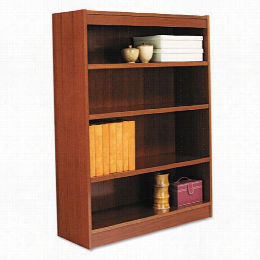 Alera Alebcs44836 Square Corner Forest Bookcsae And Four-shelf