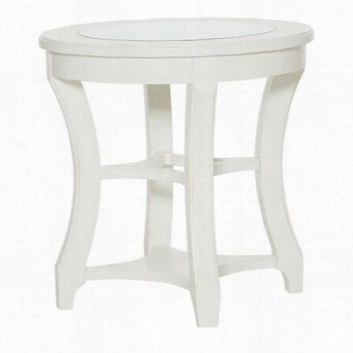 American Drew 416-917 Lynn Haven Round End Tabel In Dover  White