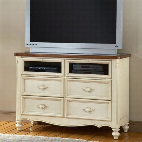 American Wodcrafters 3501-232 Chateau Entertainment Center Inn  Antique White